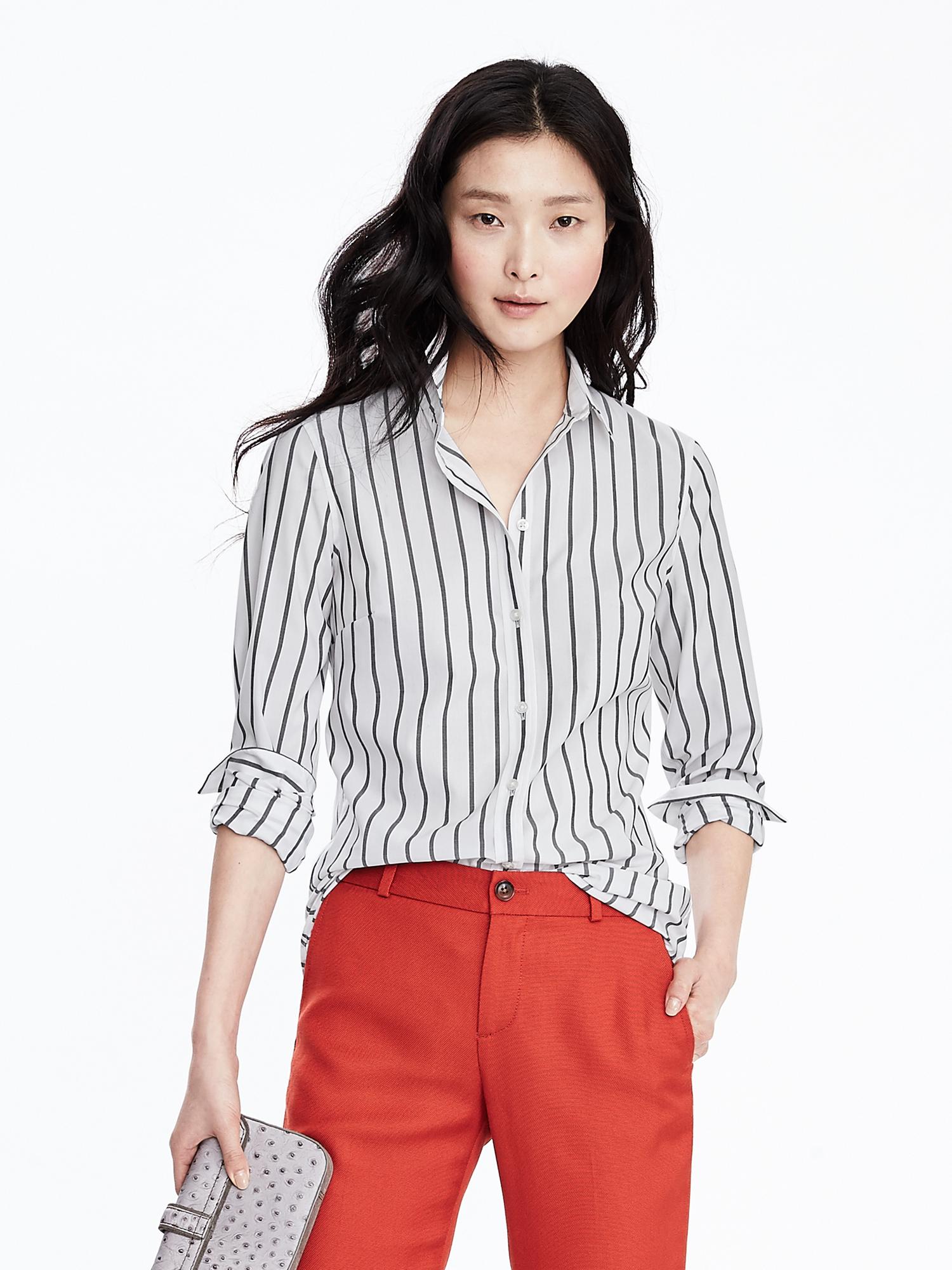 Riley-Fit Striped Shirt