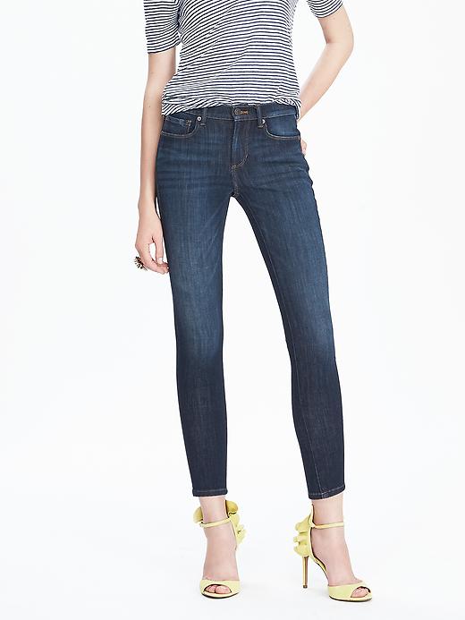 Zero Gravity Medium Wash Skinny Ankle Jean Banana Republic