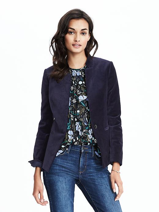 Petite Blazer Banana Republic Velvet Blazer Women Banana Republic