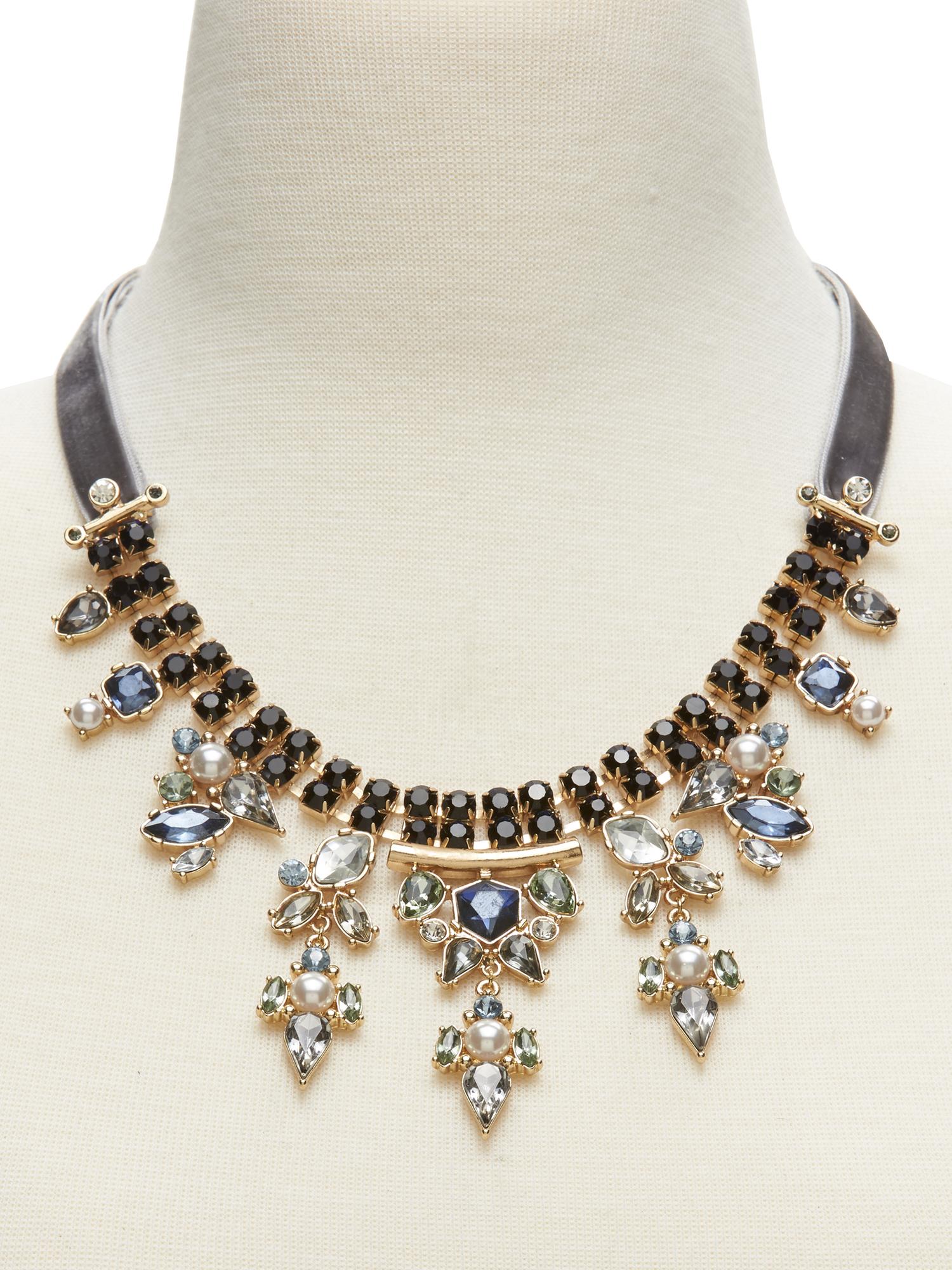 Velvet Jewel Tone Necklace