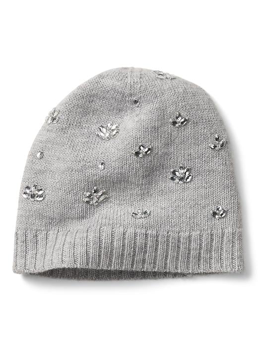 Banana Republic Gray Italian Merino Wool Blend Embellished Hat One Size Banana Republic Wool Blend Hats for Women for sale | eBay main image 4