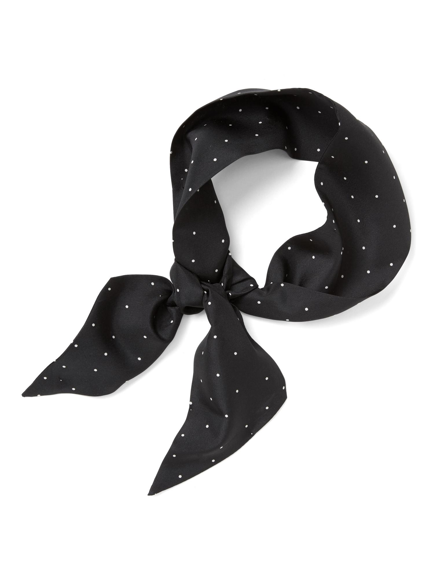 Dot Print Skinny Scarf | Banana Republic