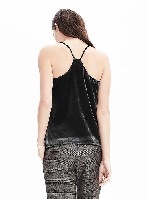 トップス BELPER VELVET CAMISOLE(BLACK) Velvet Lace Cami - Pajama Tops - Hunkemöller