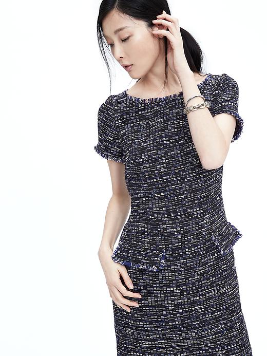 slim fit dress slacks Banana Republic Navy Halter Neck A-Line Midi Dress main image 0
