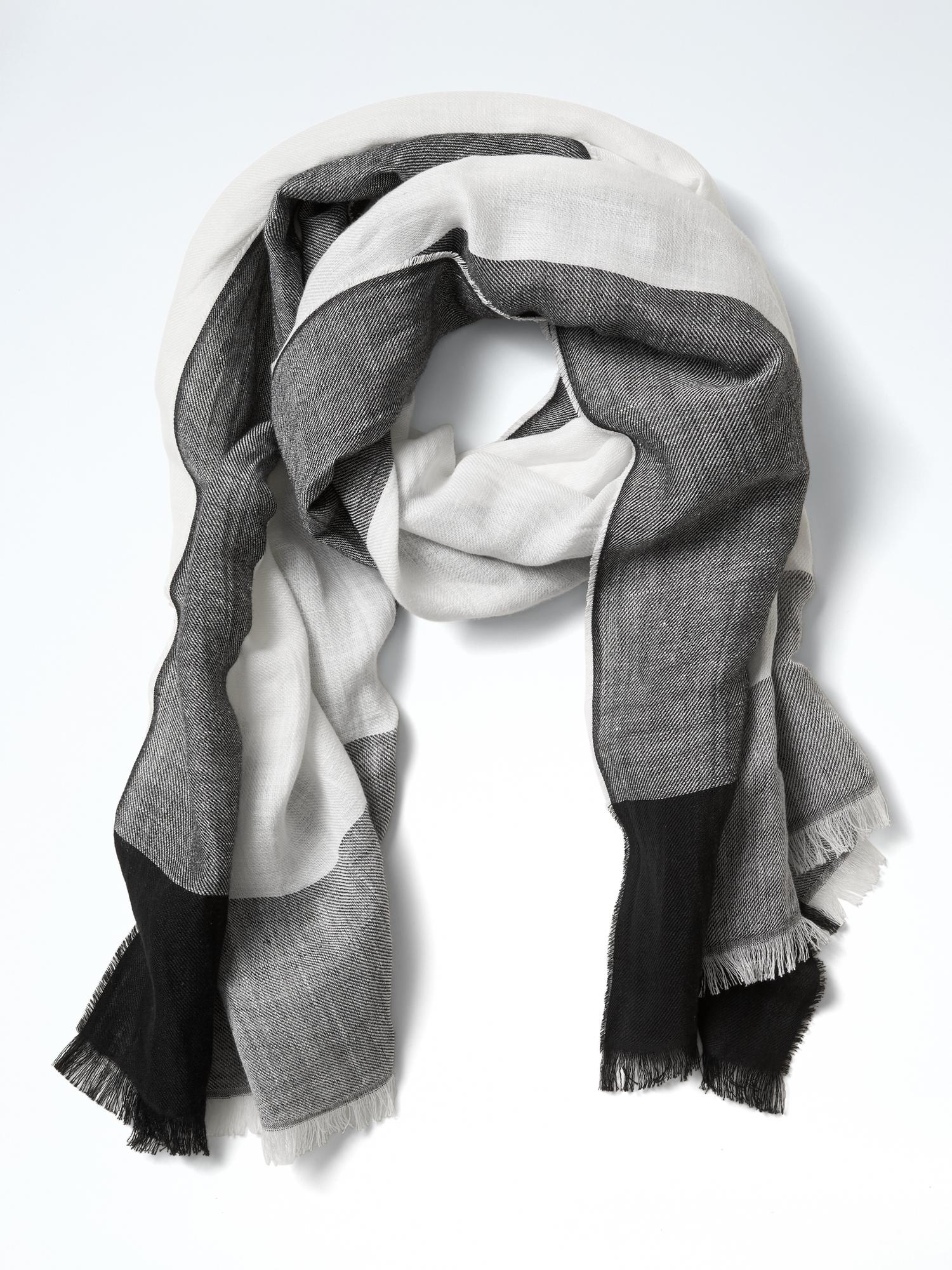 Linen/Cotton Blanket Scarf | Banana Republic