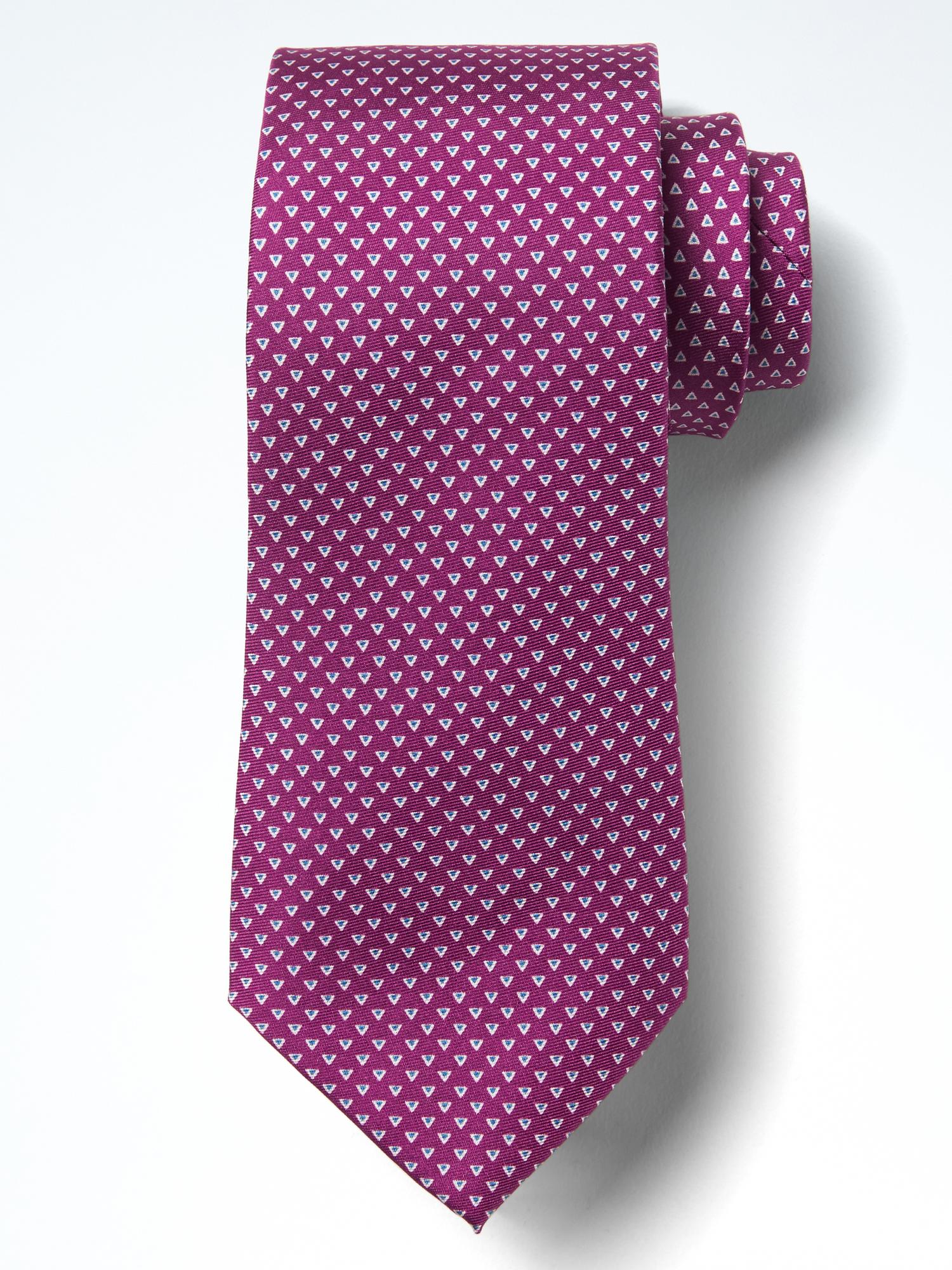 Geo Triangle Silk Nanotex® Tie | Banana Republic