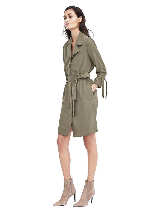 LongSleeve Trench Dress Banana Republic