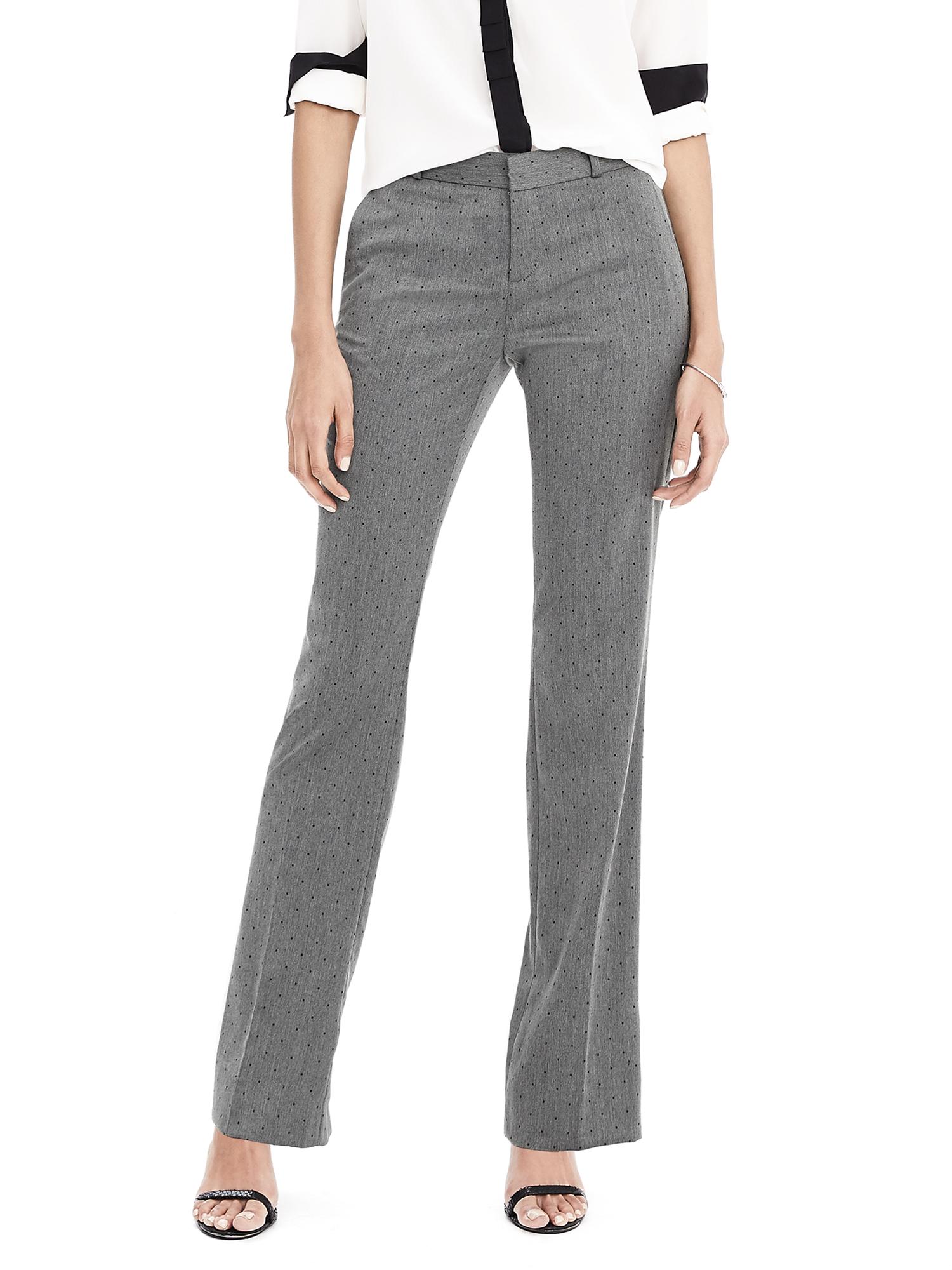 Banana Republic Logan-Fit Luxe Brushed Twill Dot Print Pant