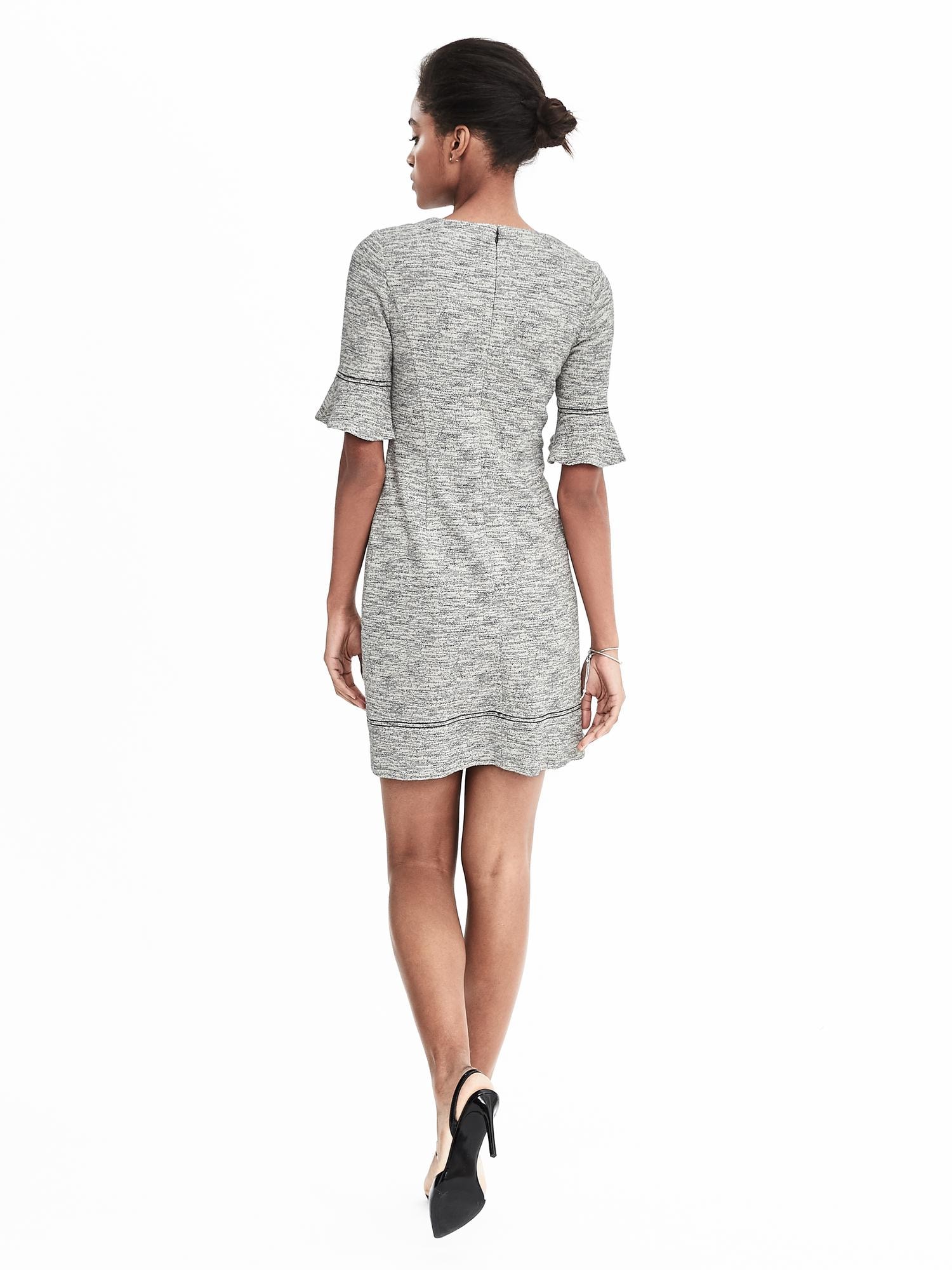 Textured Knit Sheath Dress | Banana Republic