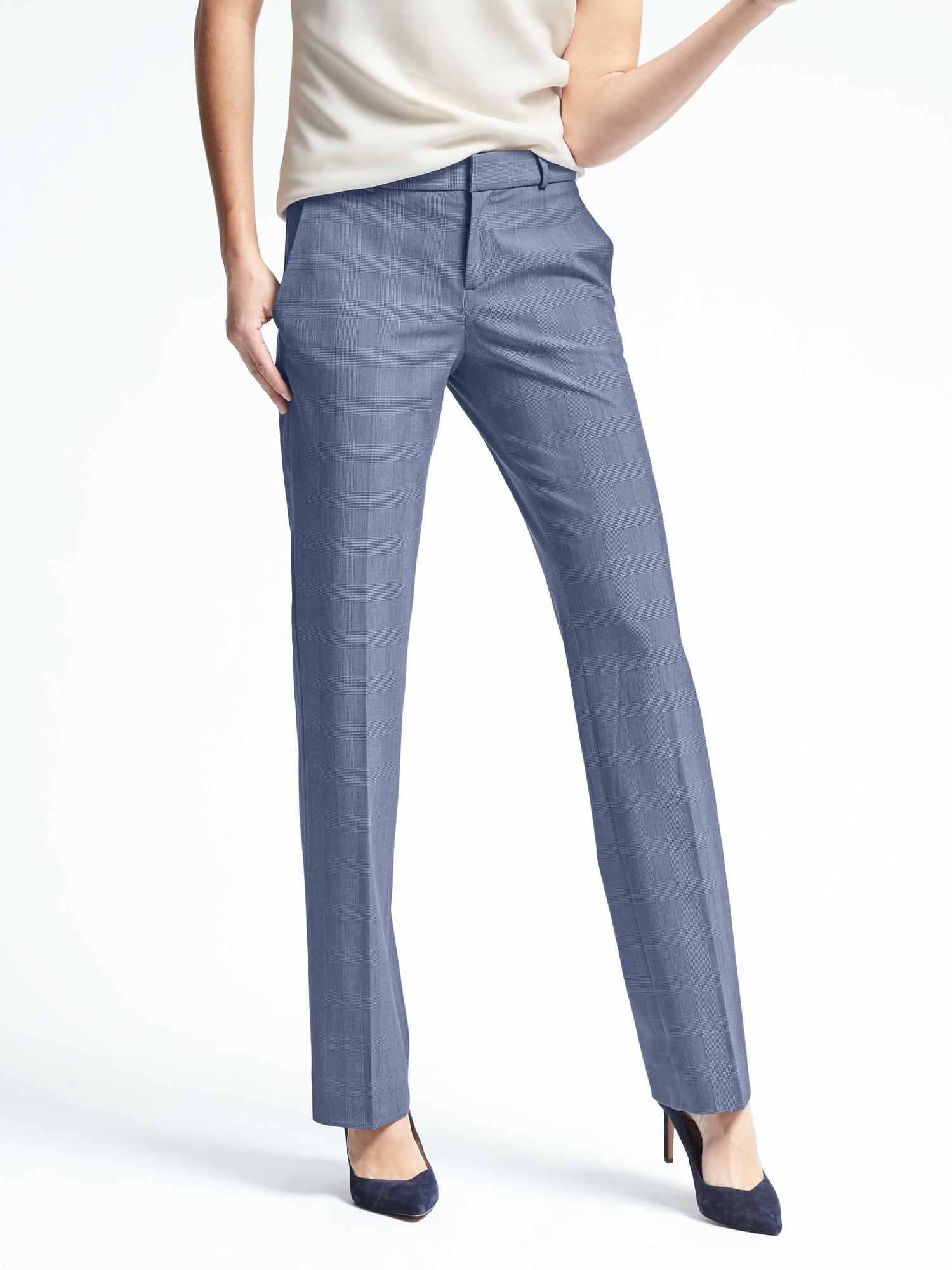 Logan-Fit Plaid Pant | Banana Republic