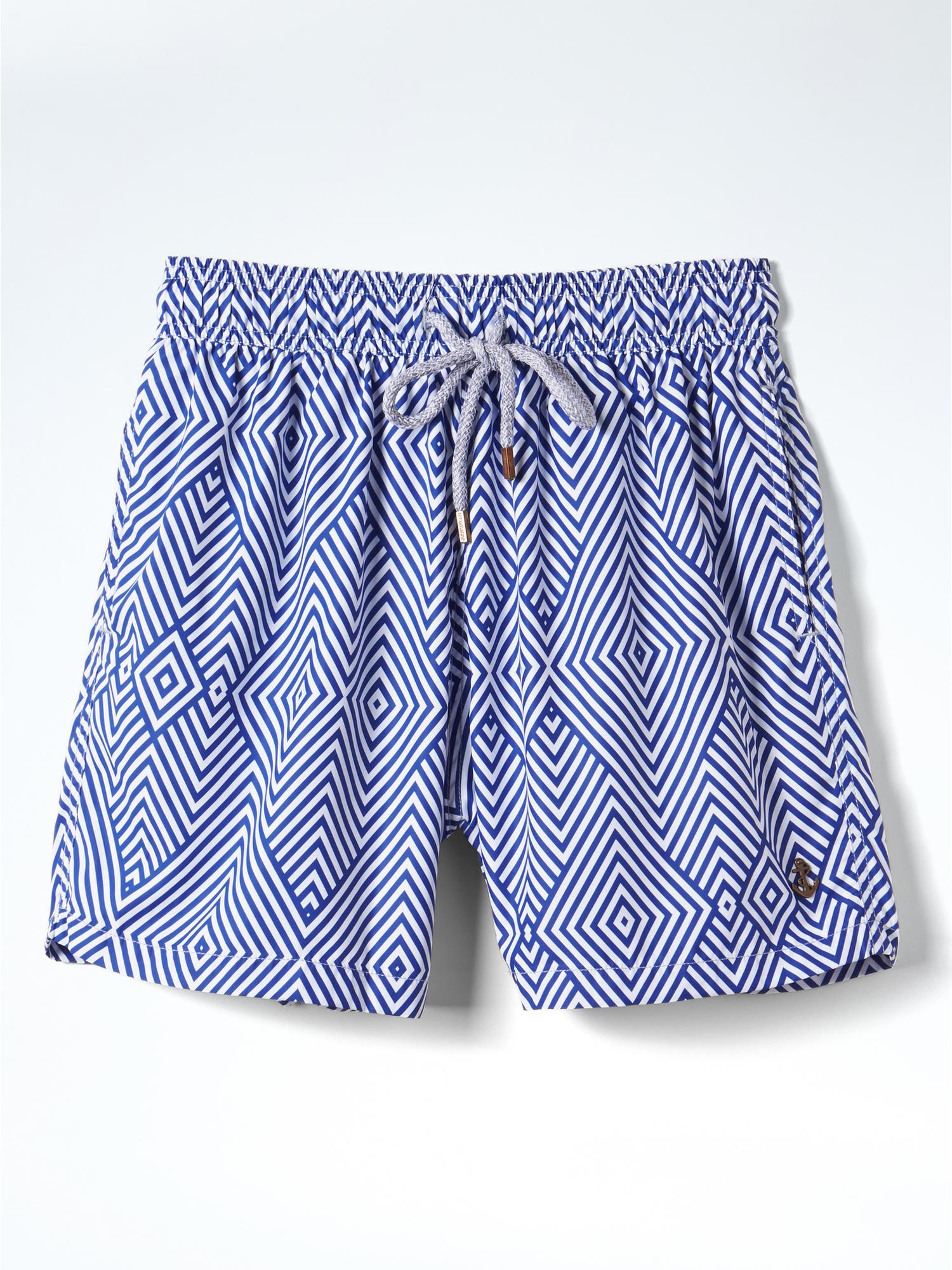 retromarine Printed Swim Trunk Banana Republic