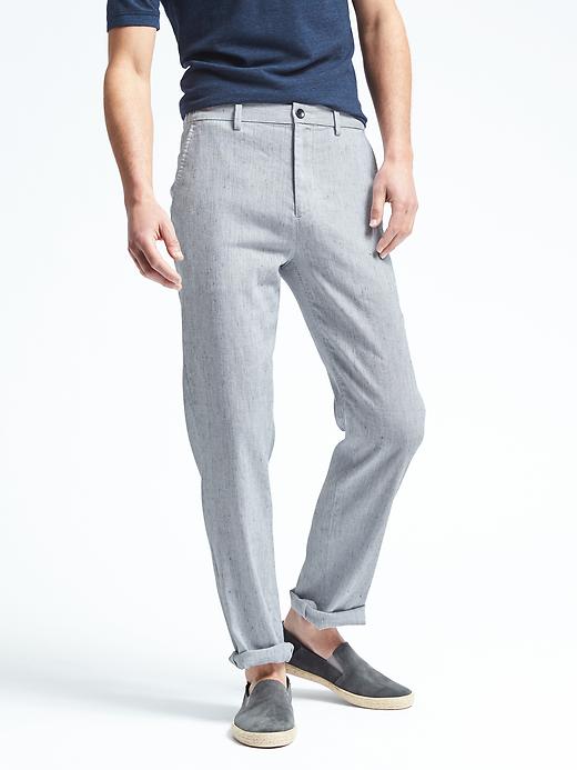Drawstring Linen-Blend Pant | Banana Republic