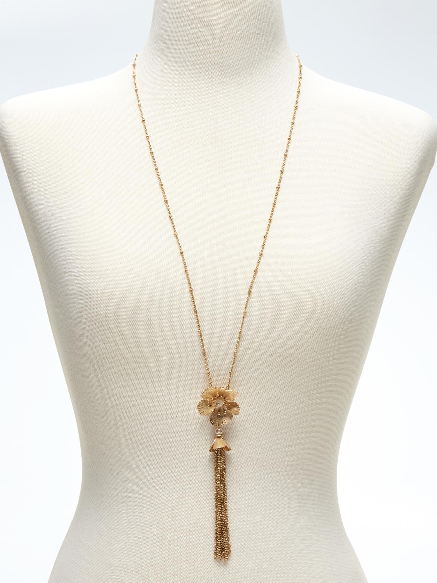 Golden Garden Tassel Pendant | Banana Republic