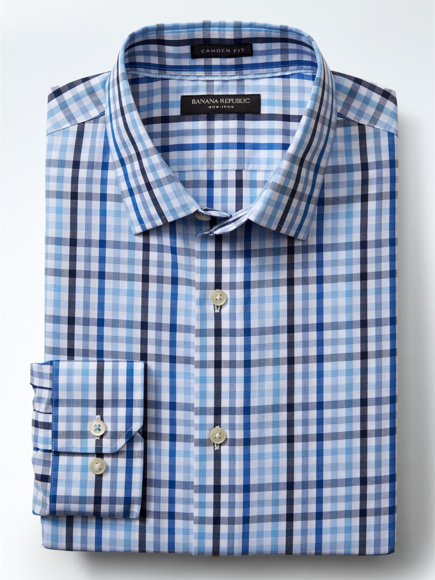 Camden StandardFit Supima® Cotton Gingham Shirt Banana Republic