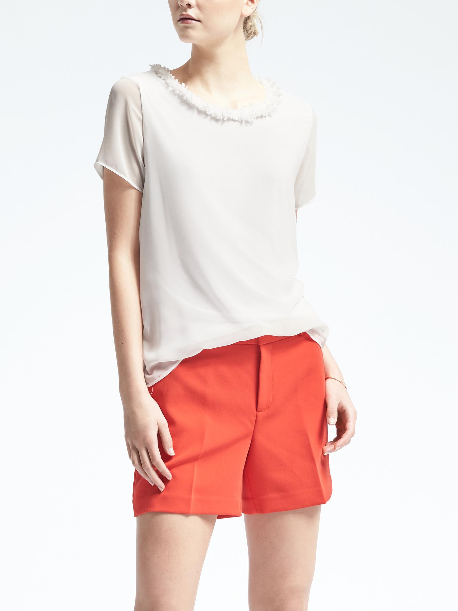 Fringe Trim Top Banana Republic