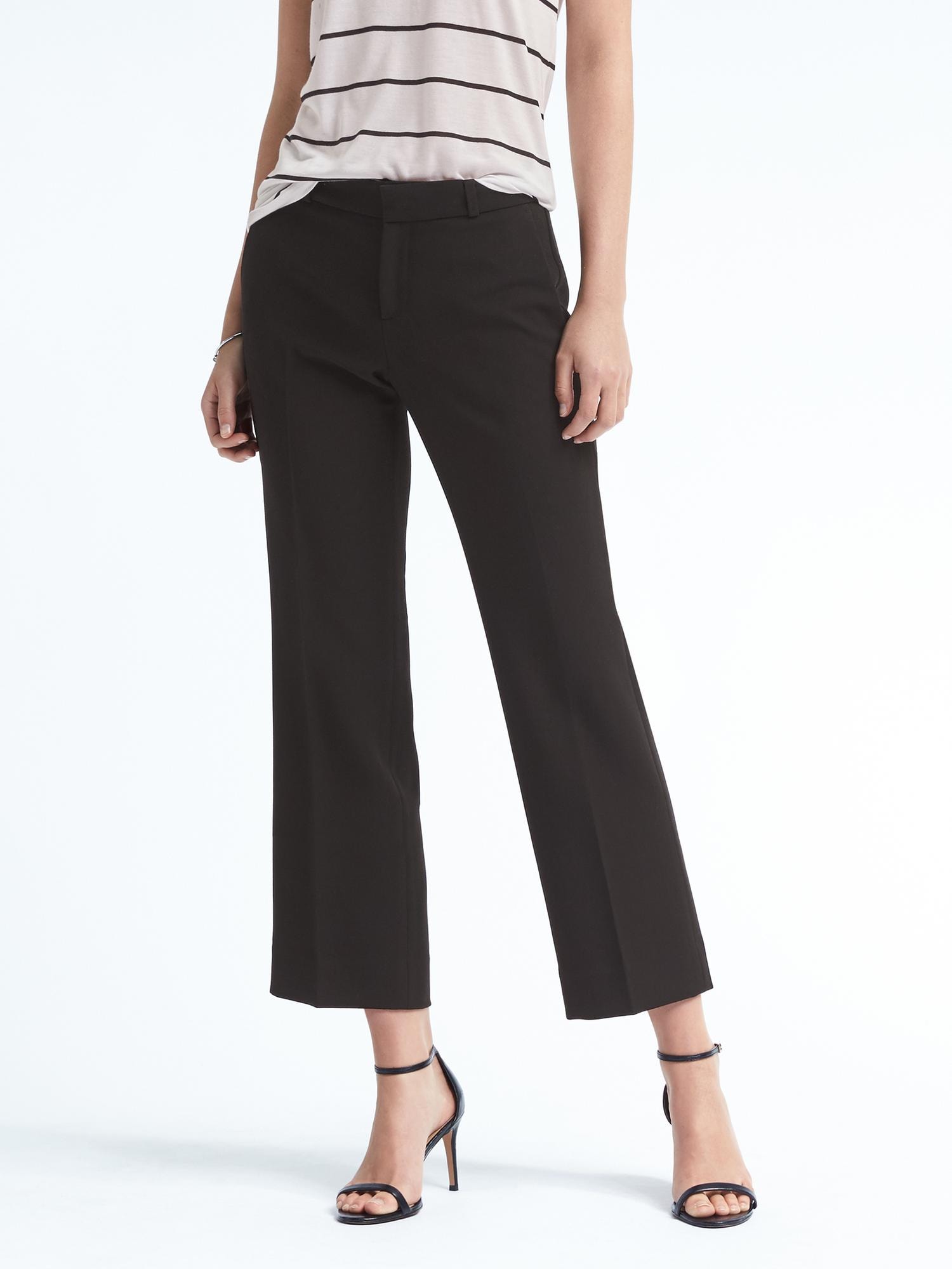 Logan Trouser-Fit Cropped Solid Pant