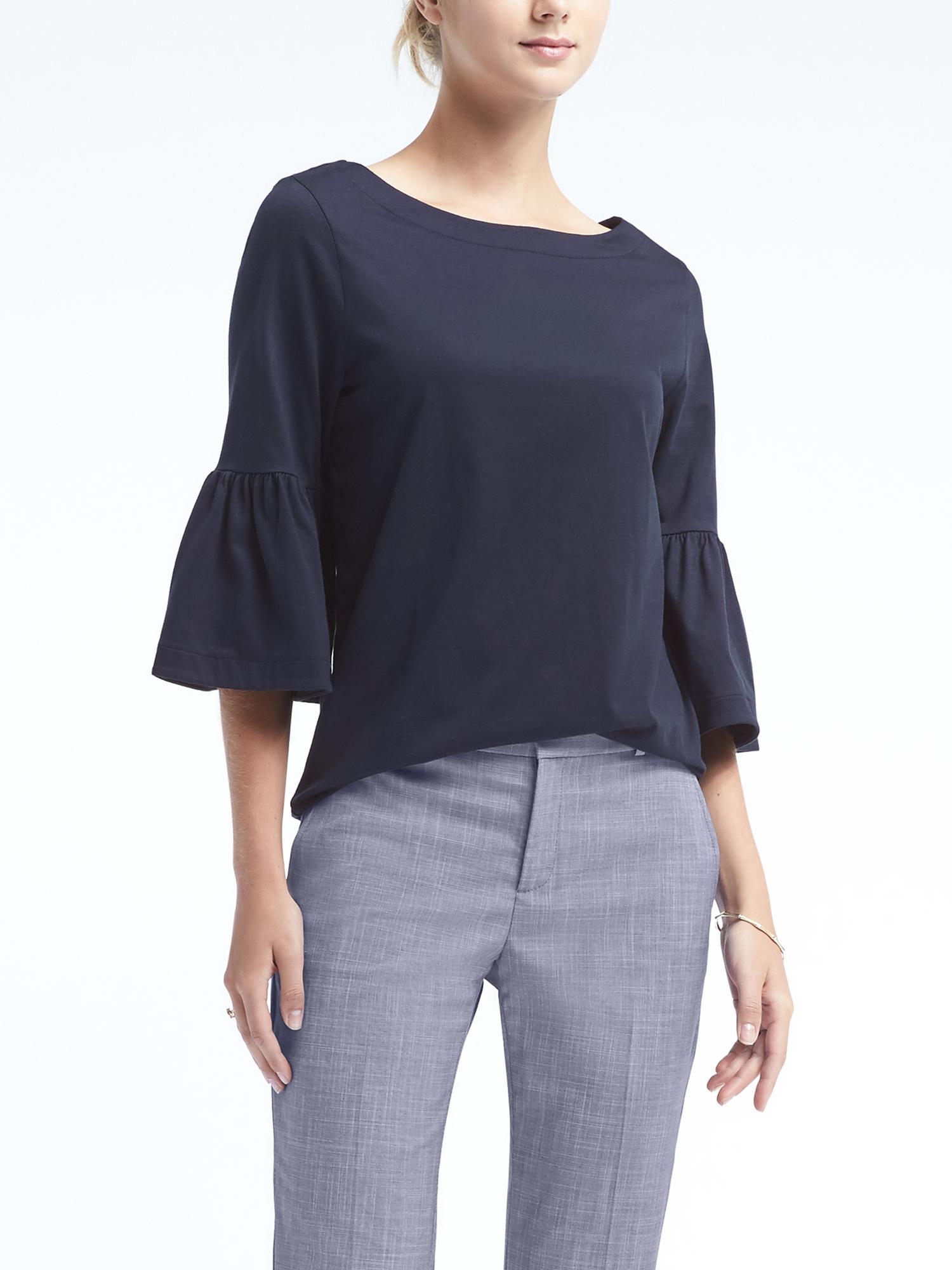 Bell-Sleeve Couture Tee