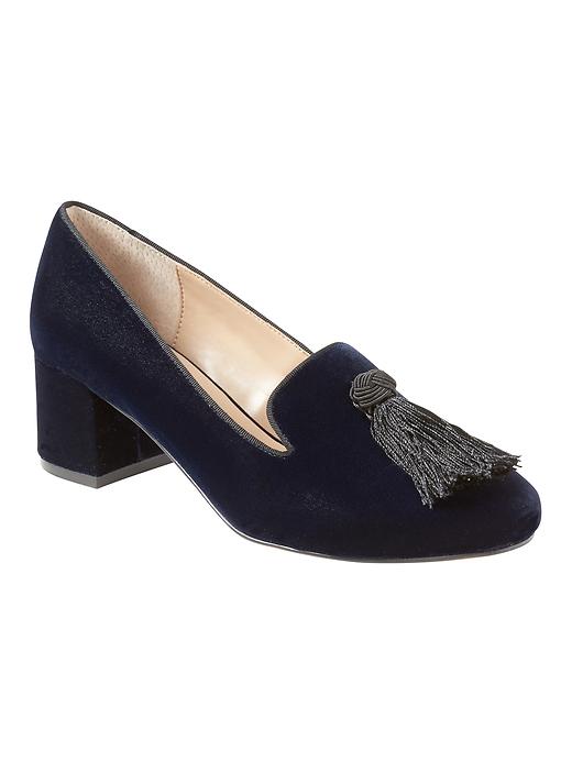 Mid-Heel Smoking Slipper with Tassel | Banana Republic