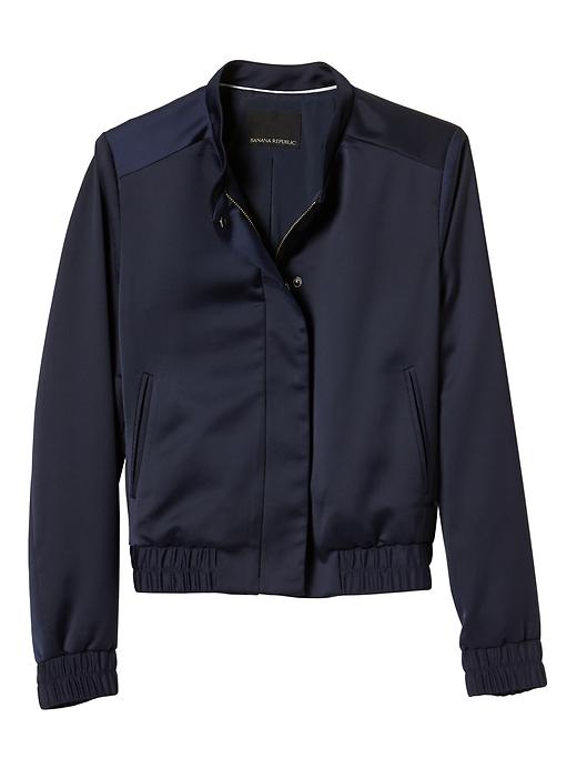 Satin Bomber | Banana Republic