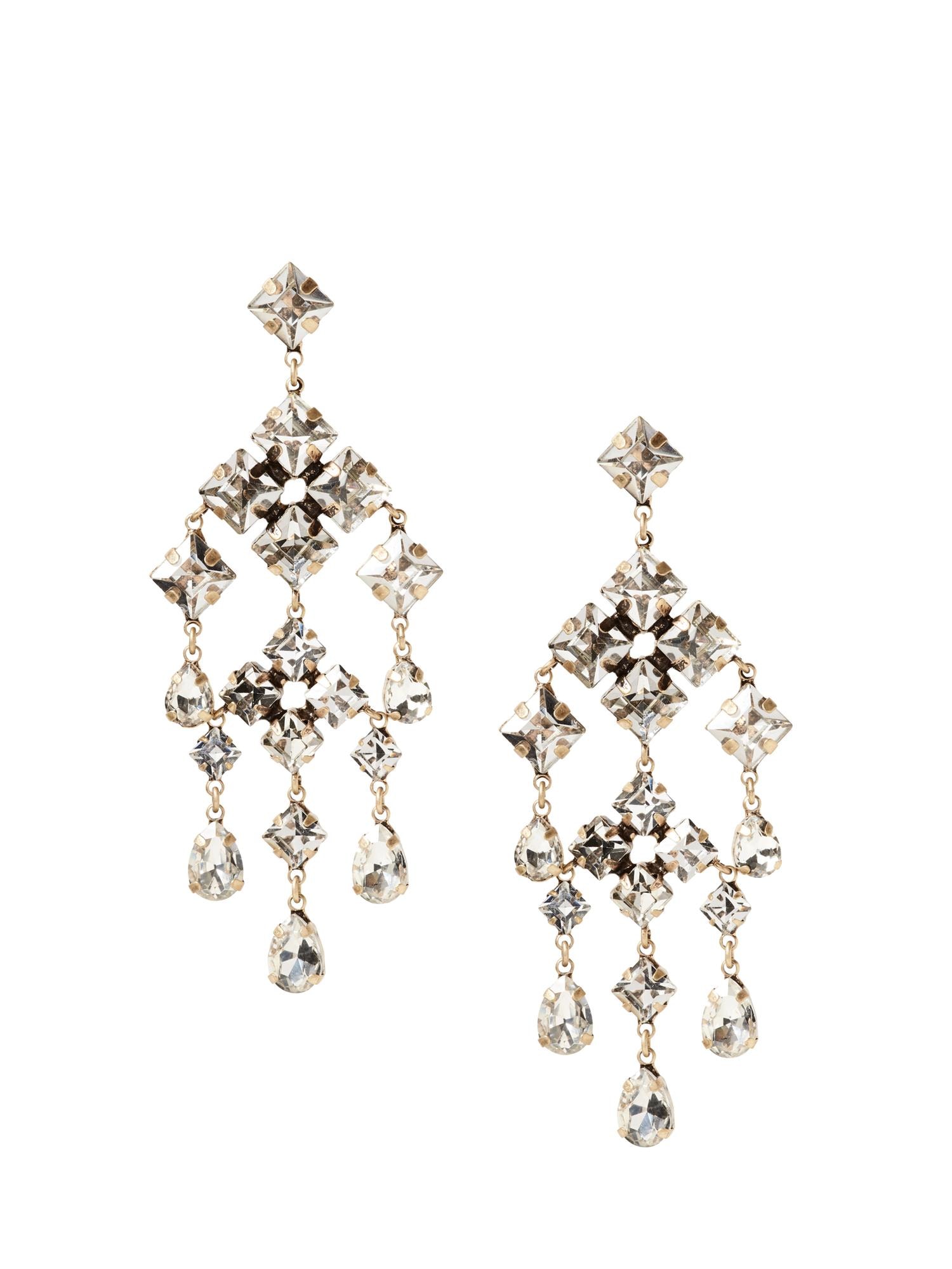 Sparkle Chain Statement Earring