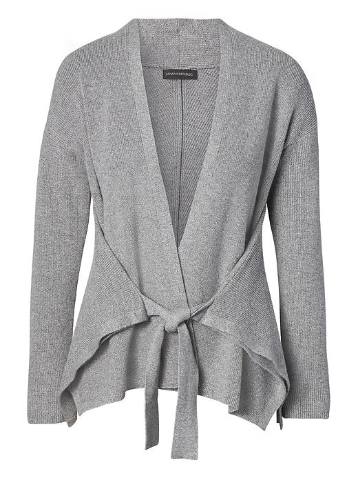 Cotton-Blend Tie-Waist Cardigan | Banana Republic