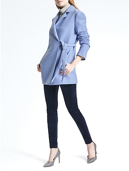 Banana republic italian hot sale melton wool coat