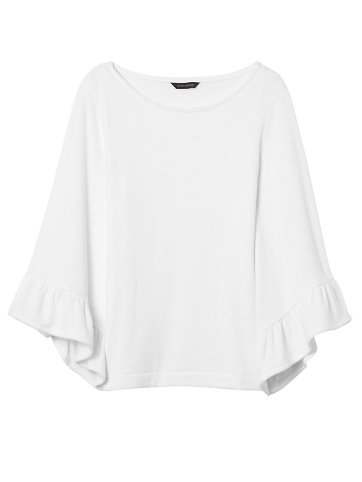 Ruffled Sleeve Tee | Banana Republic