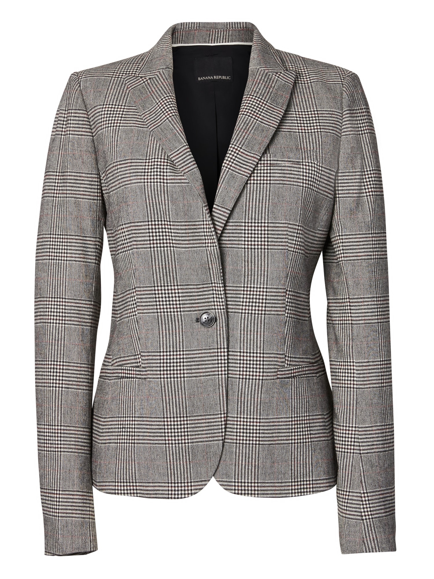 Banana republic store plaid blazer womens