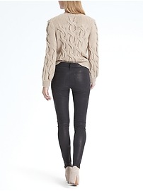 AG Jeans &#124 Leather Farrah Hi-Rise Skinny Jean