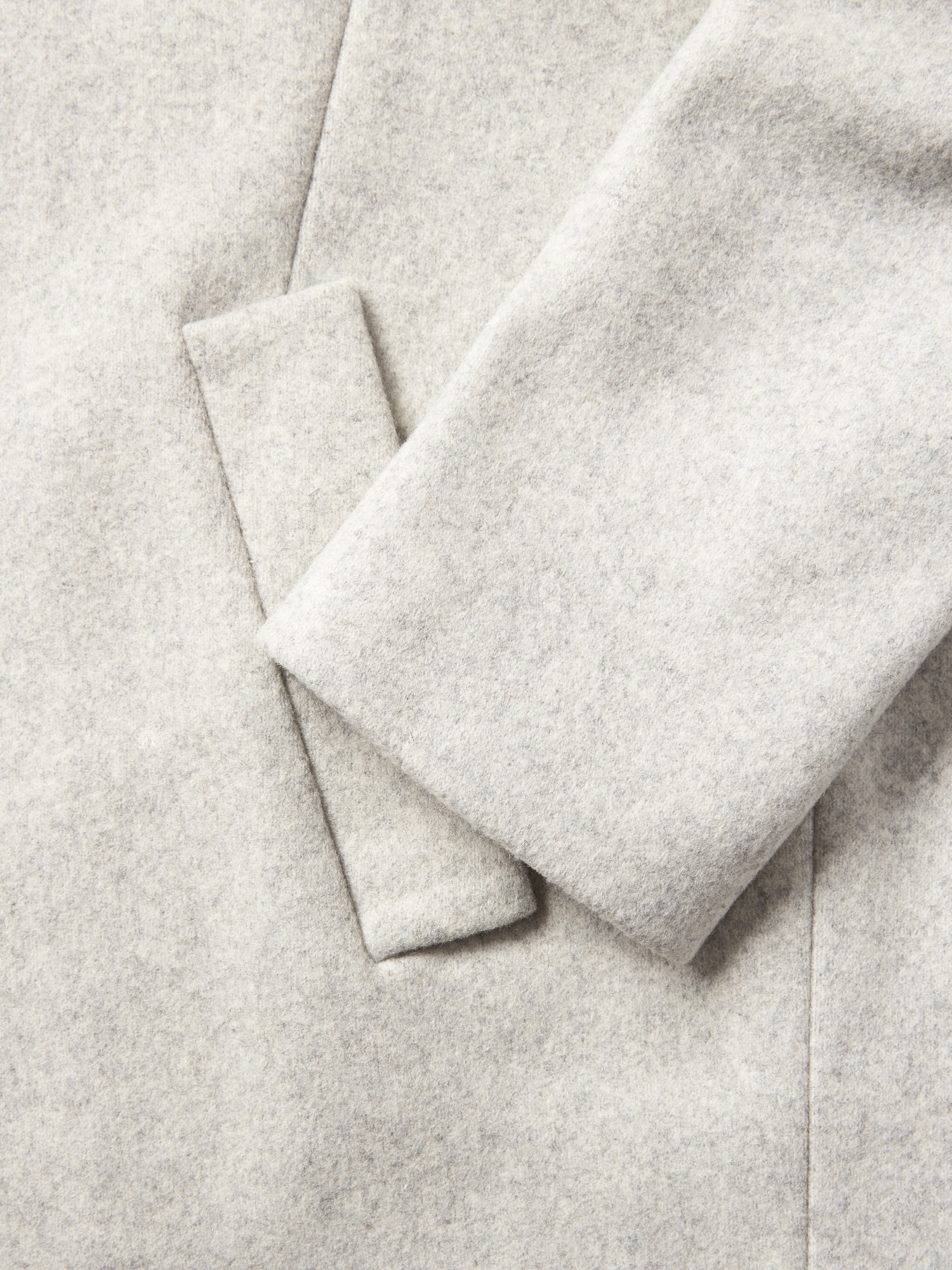 Italian Melton Wool Blend Car Coat