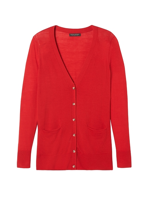 Machine Washable Merino Boyfriend Cardigan Banana Republic