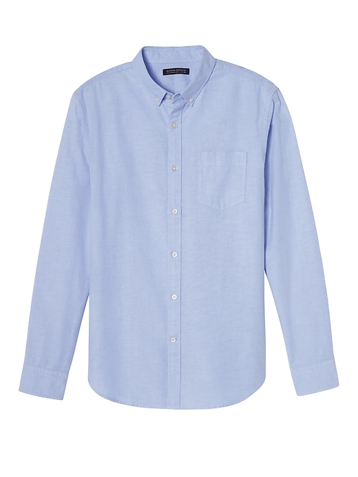 Standard-Fit Cotton Oxford Shirt | Banana Republic