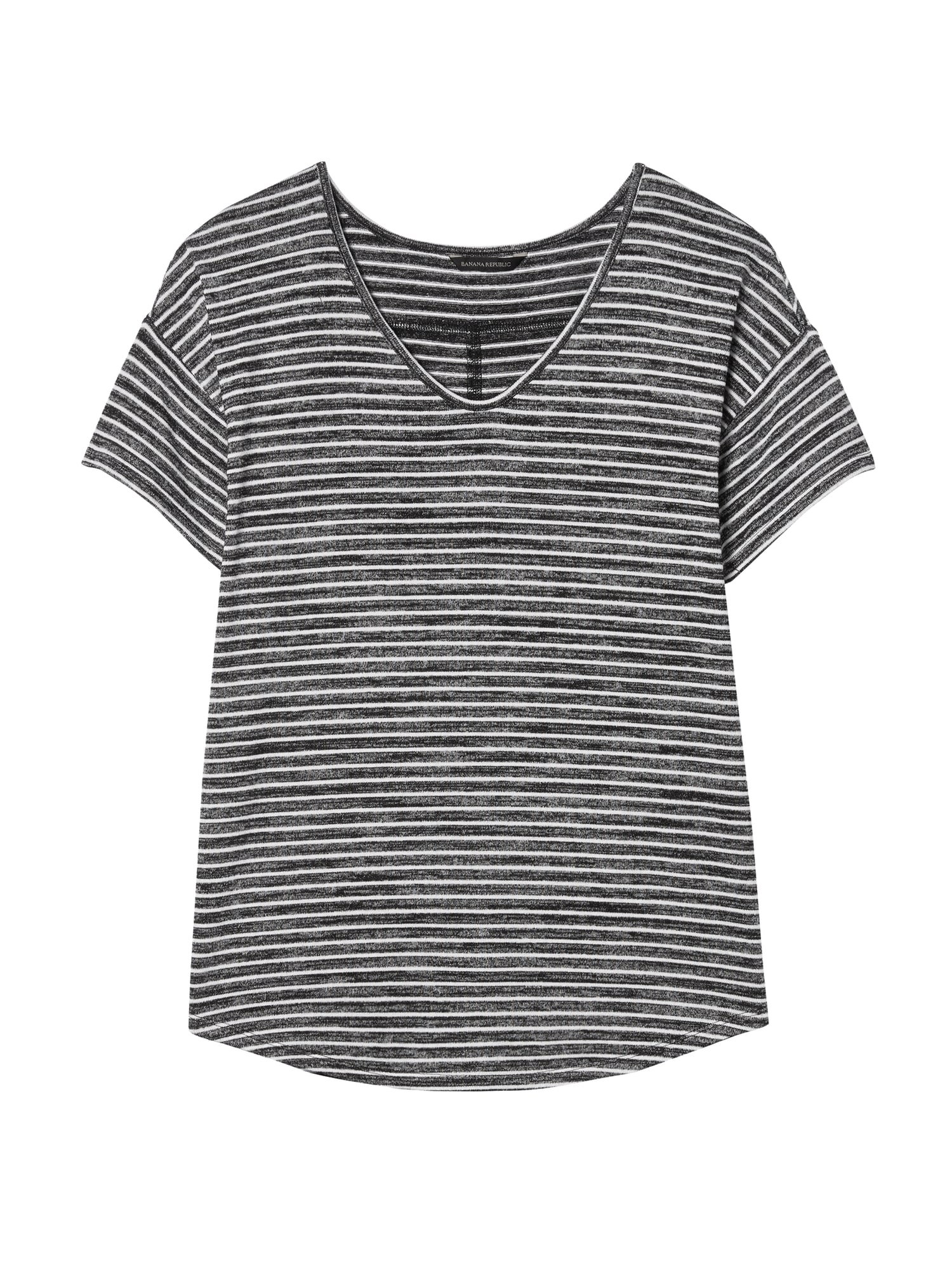 Soft Jersey Swoop-Neck T-Shirt | Banana Republic