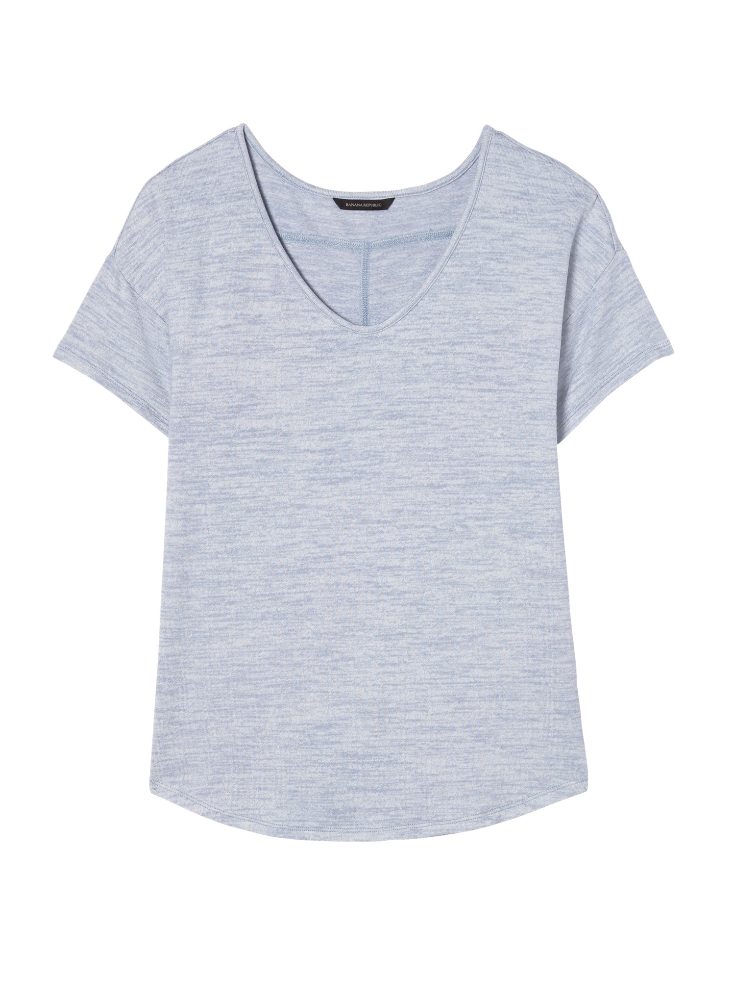 Soft Jersey Swoop-Neck T-Shirt