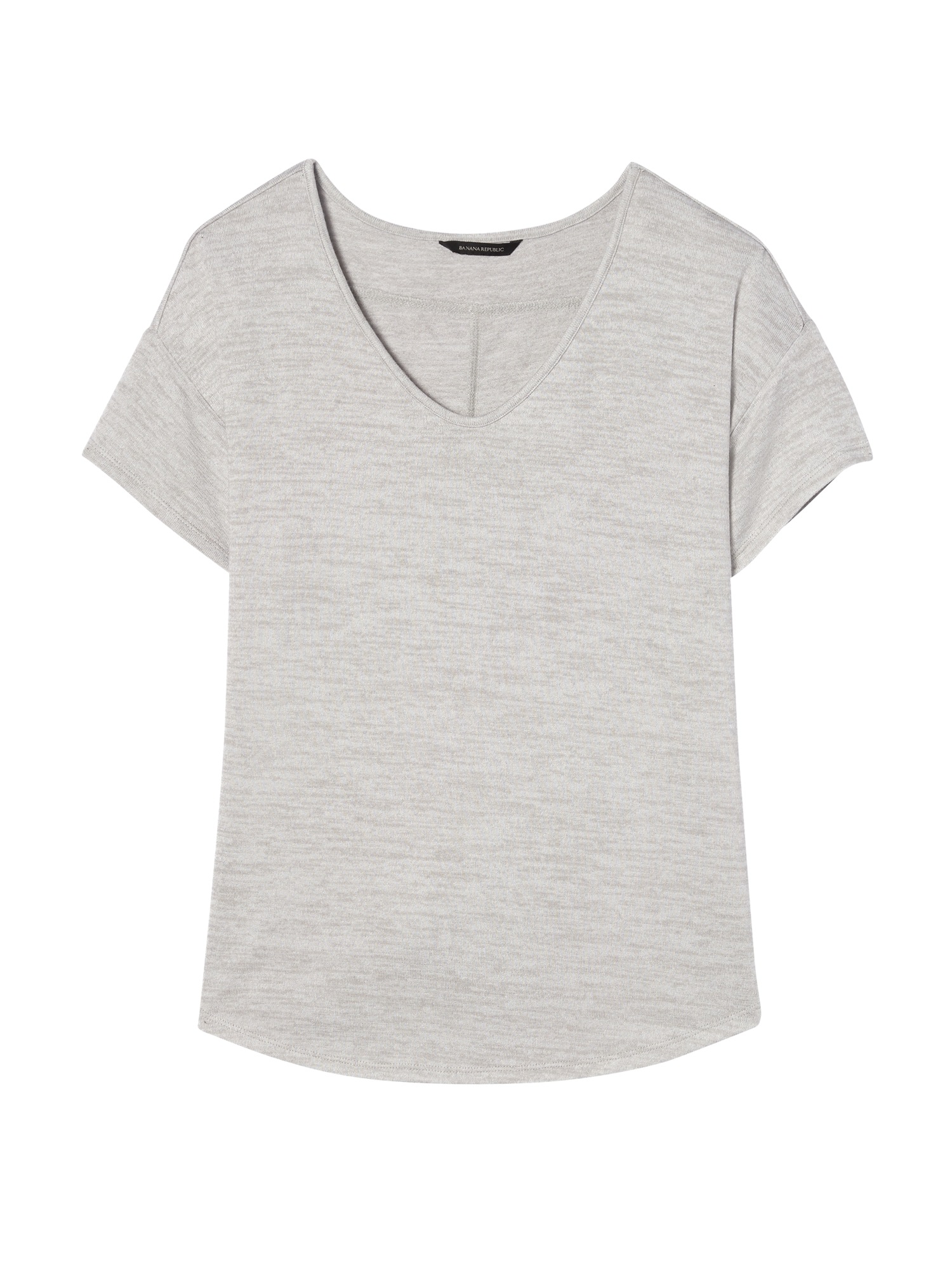 Soft Jersey Swoop-Neck T-Shirt