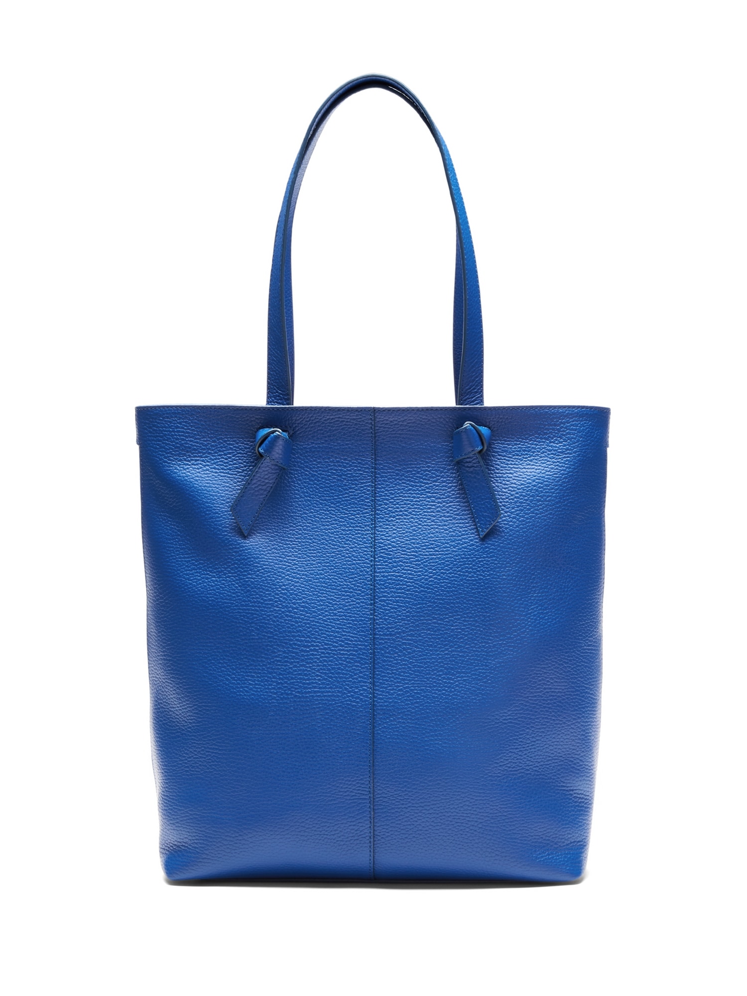 Portfolio Knotted Phone-Charging Italian Leather Tote