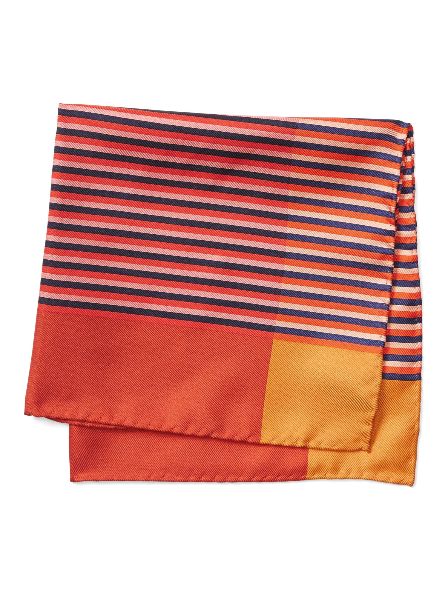 Vintage Stripe Silk Pocket Square