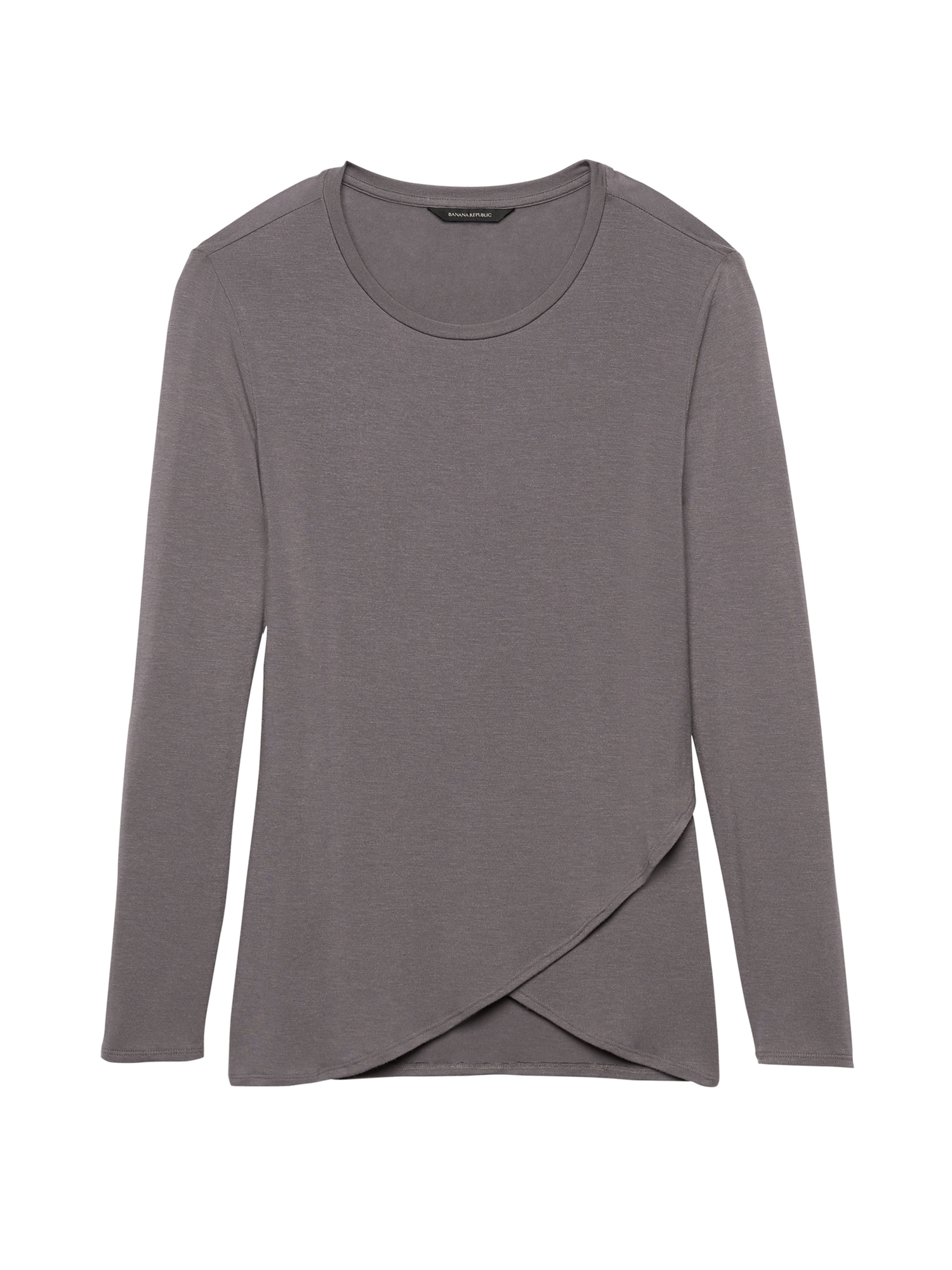 Soft Sustainable Modal Cross-Front T-Shirt