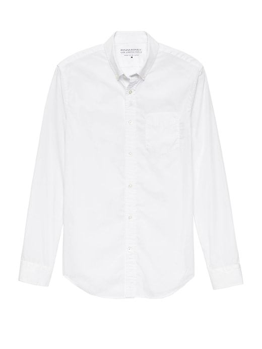 Slim-Fit Luxe Poplin Shirt | Banana Republic