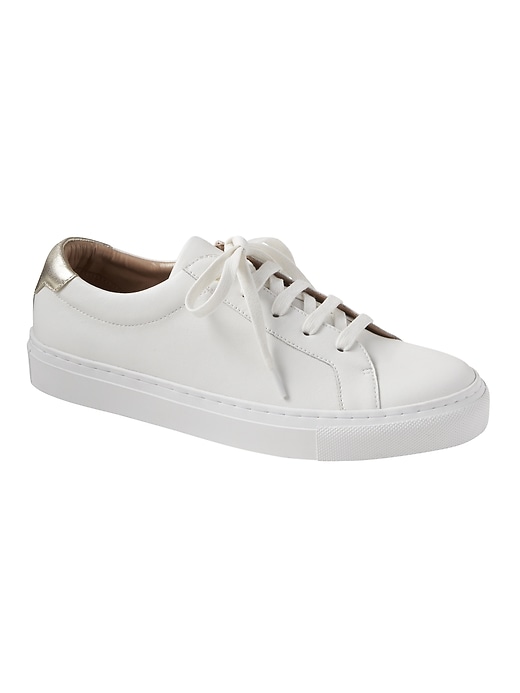 Essential Leather Sneaker | Banana Republic