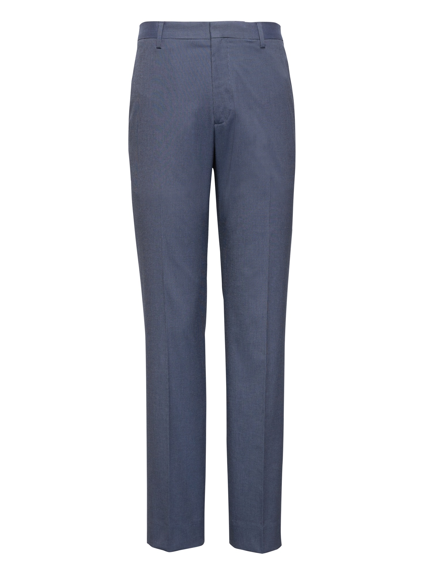 Athletic Tapered Non-Iron Stretch Cotton Houndstooth Pant