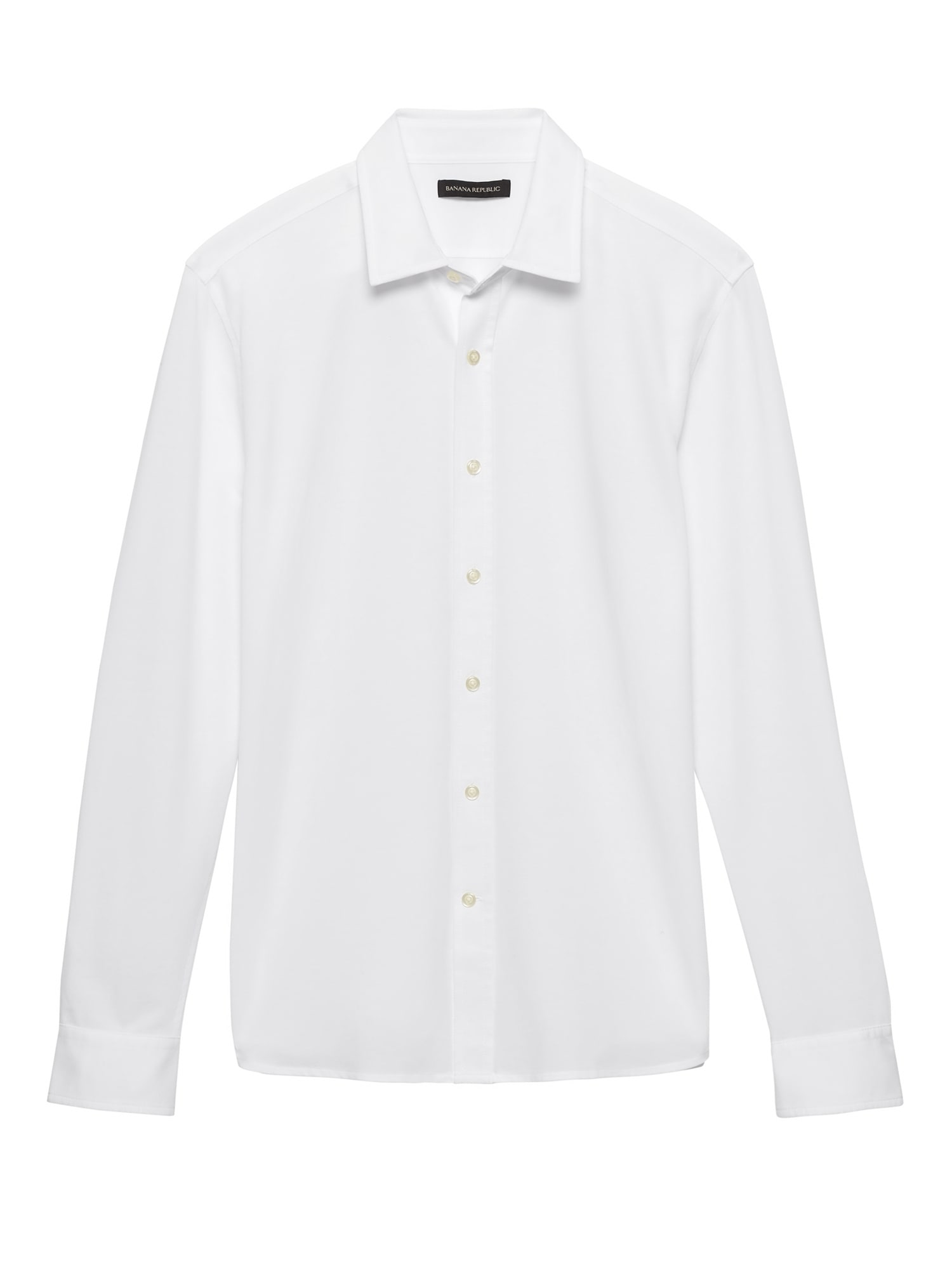 Grant Slim-Fit Performance Pique Shirt | Banana Republic