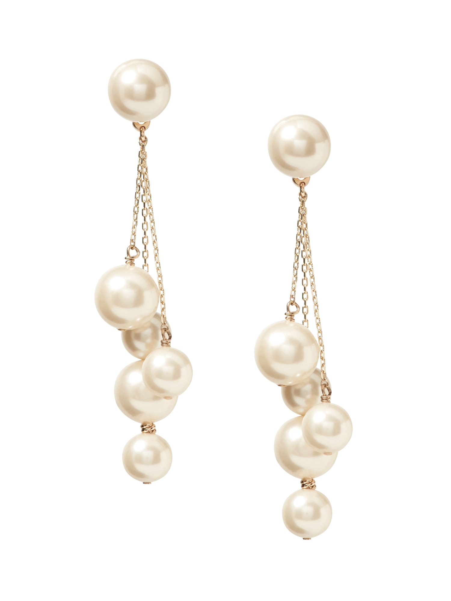 Geo Stone Pearl Cluster Earring | Banana Republic