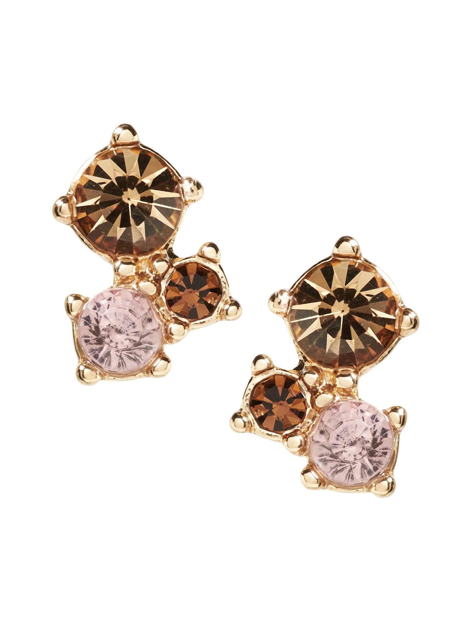 Delicate Color Cluster Stud Earring