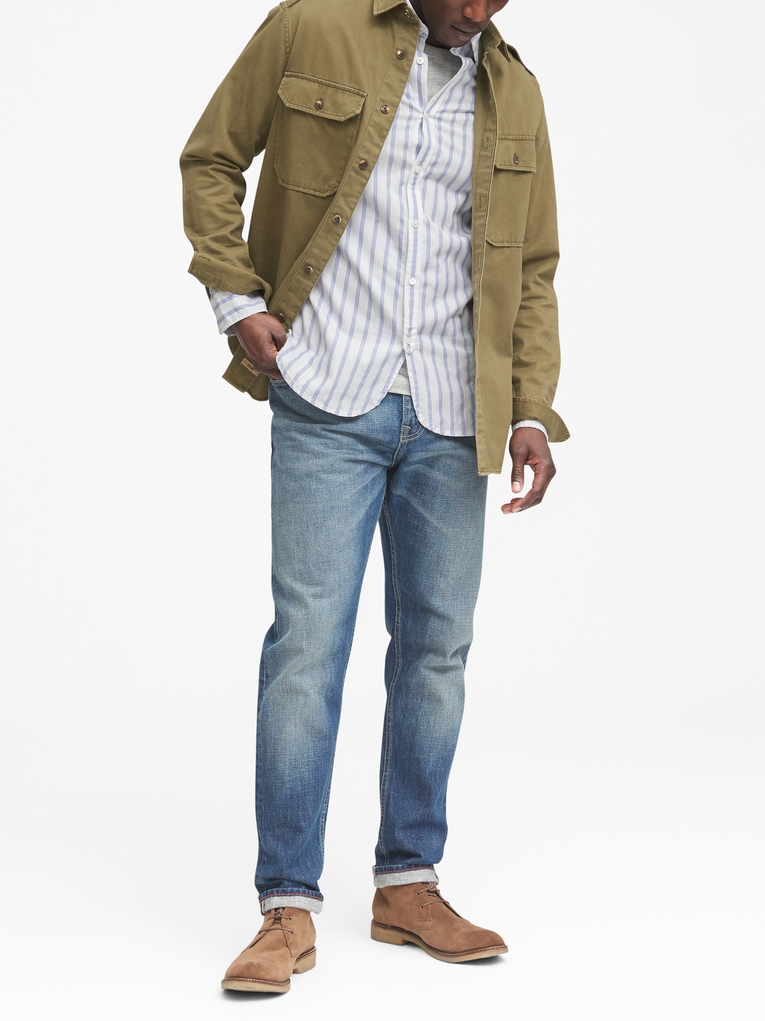 Heritage Grant Slim-Fit Stripe Shirt