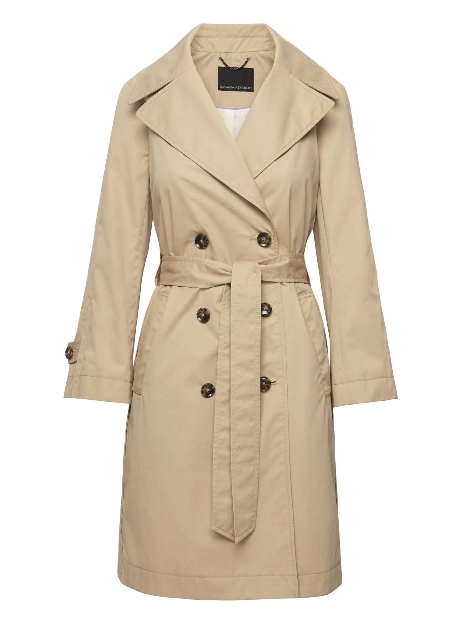 Water-Resistant Modern Trench Coat