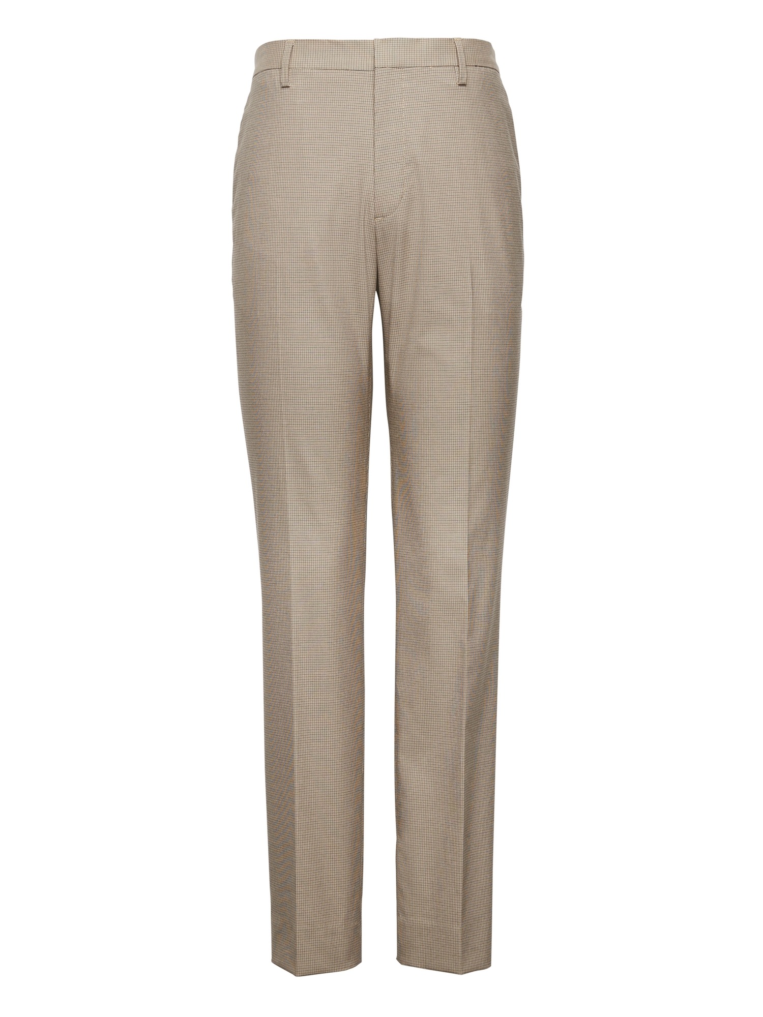 Athletic Tapered Non-Iron Stretch Cotton Houndstooth Pant