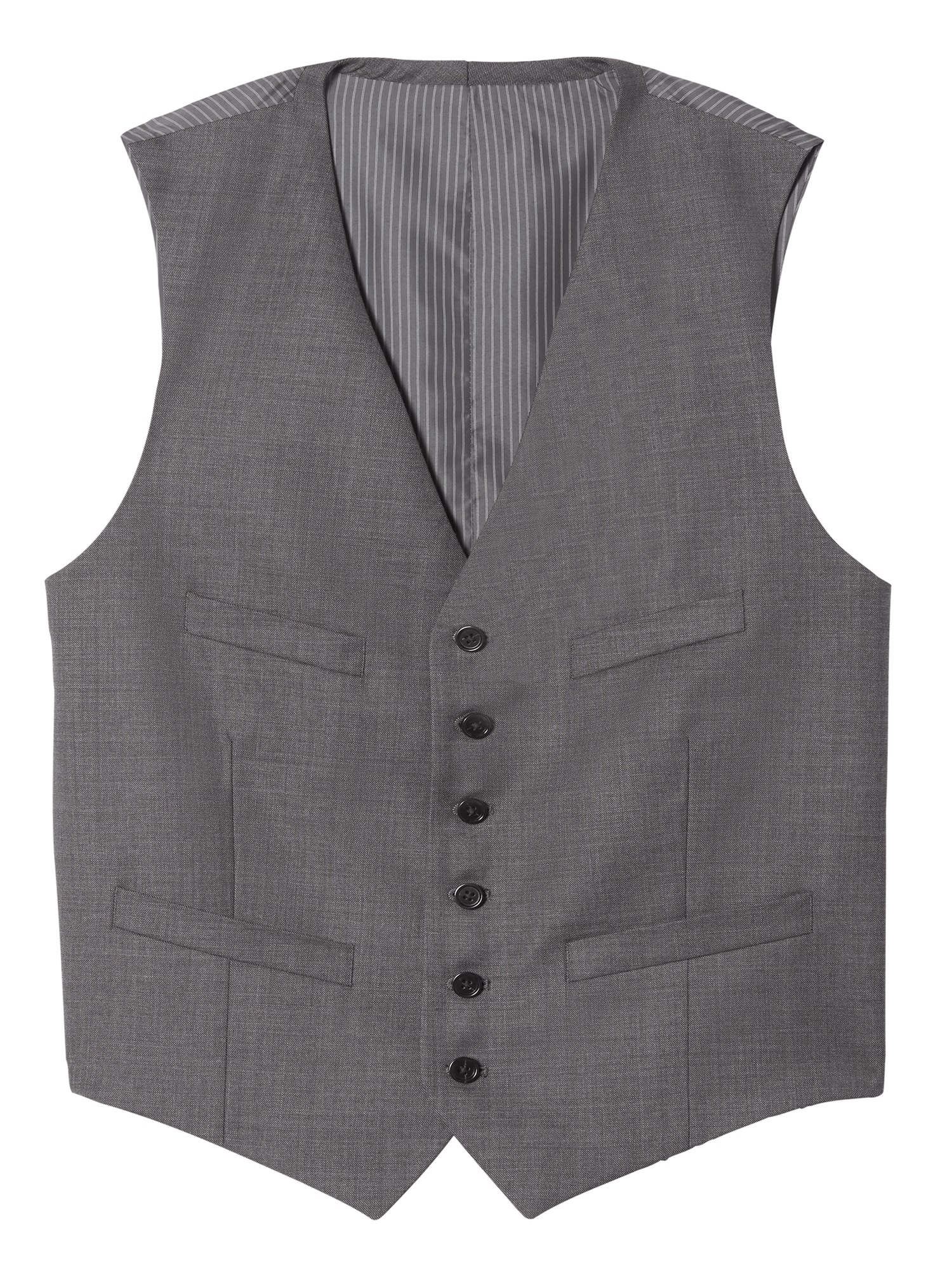 Italian Wool Sharkskin Suit Vest