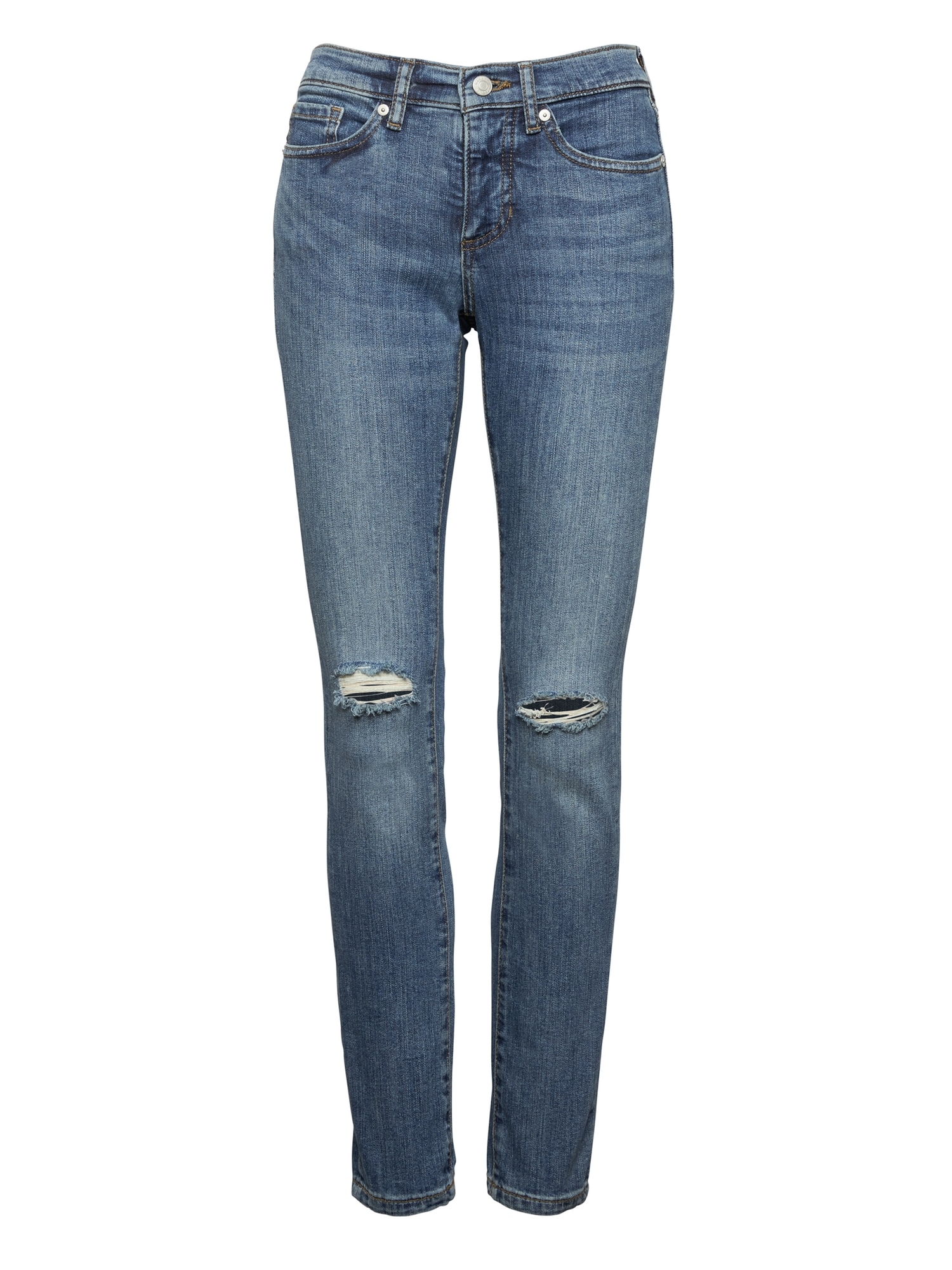 Slim-Straight Medium Wash Jean