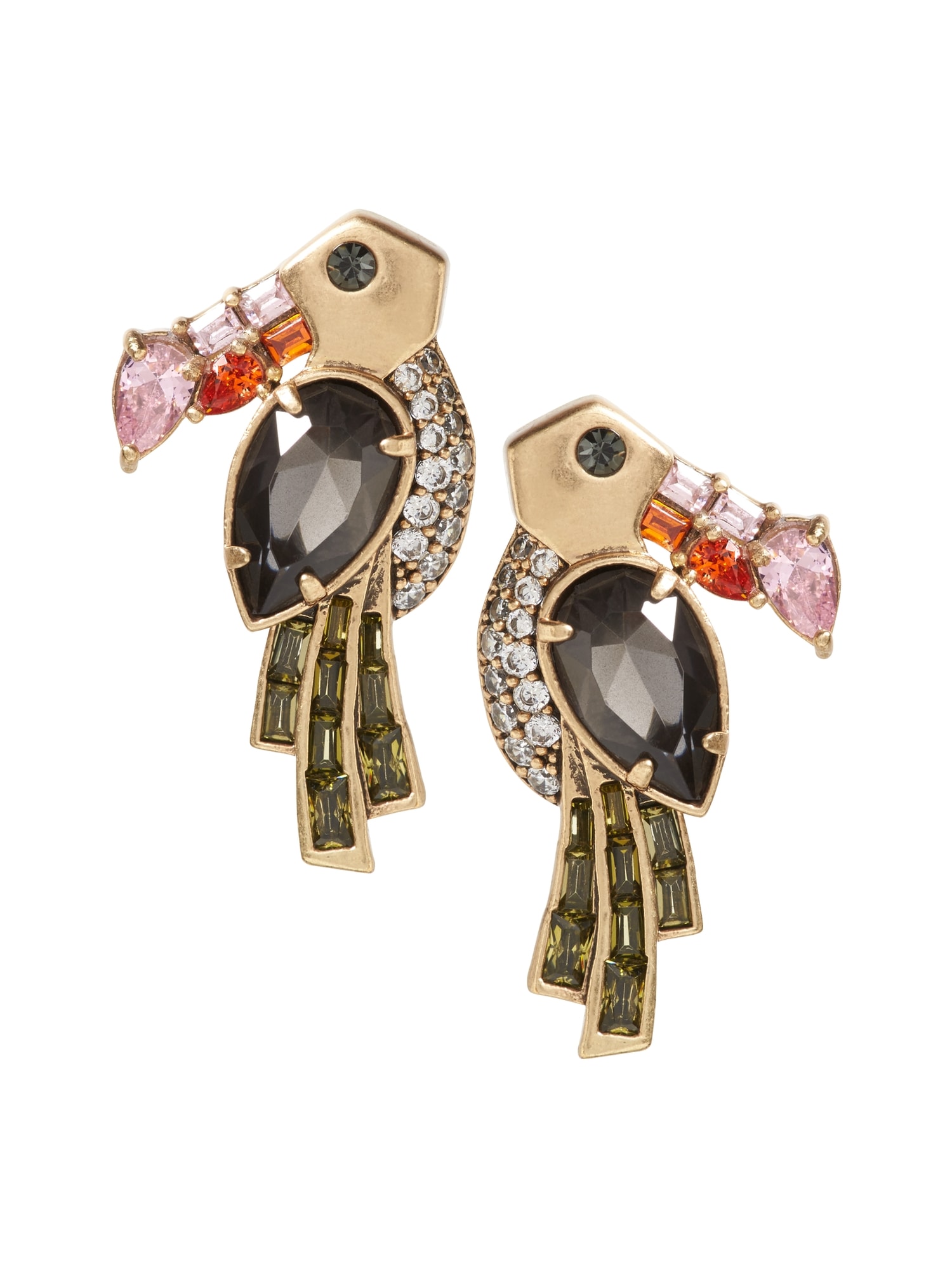 Jeweled Toucan Stud Earring